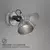 Briloner 2049-014 - Zidno spot svetlo RETRO 1xE14/40W/230V sivo