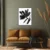 Canvas Slika na platnu Crno beli cvet II, Sa ramom, 45 x 60 cm, Crni