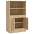 Visoka komoda hrasta sonome 60x35,5x103,5 cm konstruiranog drva