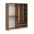 Hanah Home Elina 7926 Garderober, 180x210x52cm, Belo-braon
