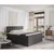 Siva boxspring postelja s prostorom za shranjevanje 140x200 cm Ruby – Maison de Reve