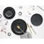 Creatable Jedilni Servis Unico Black, 8-Delni