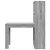 Stol s policom Siva Sonoma 122 x 67 x 145 cm Konstruirano drvo