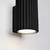 Sollux SL.1648 - Zidna lampa KARBON 1xGU10/10W/230V crna