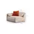 Atelier del Sofa Ugaona garnitura Flamingo, 335x250x105 cm, Krem-narandžasta