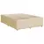 VIDAXL Box spring postelja z vzmetnico krem 140x190 cm blago