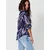 KOROSHI Bluza marine/kraljevo modra/bela