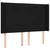 Vidaxl Box spring postelja z vzmetnico LED črna 140x190 cm blago