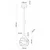 Luster na sajli ZULIA 1xE27/15W/230V crna/zadimljena crna