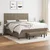Vidaxl Box spring postelja z vzmetnico taupe 160x200 cm blago