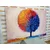 Slika barvno akvarel drevo - 120x80