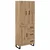 Highboard s ladicama 2 pcs Umjetnički hrast 69,5 x 34 x 180 cm