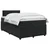 vidaXL Postelja boxspring z vzmetnico Črna 120 x 190 cm Žamet