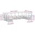 Set vanjskih sofa 7 pcs Bijela i Krem 363 x 187,5 x 73 cm