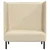 Sofa s visokim naslonom 101cm Krema tkanina