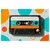 Slika retro kaseta s krogi - 150x100
