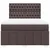 Vidaxl Box spring postelja z vzmetnico temno rjava 140x200 cm blago
