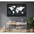 Slika na pluti zemljevid sveta modernega dizajna - 150x100 arrow