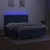 Vidaxl Box spring postelja z vzmetnico LED modra 180x200 cm blago