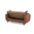 Atelier del Sofa Dvosed na razvlačenje Alkon 158x86x77cm Bronzani