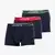 Bokserji LACOSTE Trunk 3-Pack Navy Blue/ Green/ Red/ Navy L
