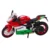 LEAN TOYS Motocikel športni kovinski, rdeče-zelen, 1:12