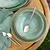 Porcelanski set 12 kosov — Gaya Sand turkizen - W0147