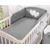 Bobono 2-delni komplet posteljnine 120x90 - antracitna srca