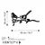 Aberto Design Dekorativna figura Bird On The Branch 04, 50x26 cm, 1.5 mm