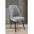 Hanah Home set trpezarijskih stolica Platinum 6 kom, siva tkanina Jerry, braon metalne noge