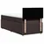 vidaXL Box spring postelja z vzmetnico temno rjava 90x200 cm blago