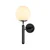 Opviq Zidna lampa E14 Socket, Crno-Bela