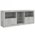 Komoda s LED svjetlima siva boja betona 162 x 37 x 67 cm
