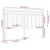 Vidaxl Posteljno vzglavje belo 166x4x100 cm trdna borovina
