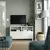 BESTA TV stalaža s vratima, bela/Hanviken/Stubbarp bela, 120x42x74 cm