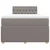 Vidaxl Box spring postelja z vzmetnico taupe 120x200 cm blago