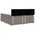 Vidaxl Box spring postelja z vzmetnico taupe 200x200 cm blago