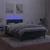 Krevet s oprugama i madracem LED tamnozelenim 120x190 cm baršun