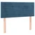 Greatstore Box spring postelja z vzmetnico temno modra 90x200 cm žamet