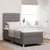 LED Box Spring Krevet s madracem Sivo-smeđa 90 x 190 cm tkanina