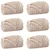 Pokrivači za bacanje 6 pcs Bež 200 x 150 cm Runo