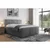 Livetastic BOXSPRING POSTELJA 180 cm  x 200 cm , leseni material svetlo siva