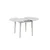 Hanah Home Trpezarijski sto Vina 139, 100x75x100 cm, Bijeli