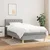 Vidaxl Box spring postelja z vzmetnico svetlo siv 100x200 cm blago