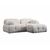 ATELIER DEL SOFA Ugaona garnitura Petite 2 White