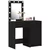 Toaletni stol 2 pcs Crna 50 x 41 x 135 cm Konstruirano drvo