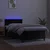 Vidaxl Box spring postelja z vzmetnico LED črna 90x190 cm žamet