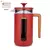 Coffee-maker, made from borosilicate glass, 1L, Pisa, Red - La Cafet