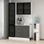 Hanah Home ormar za kafe kutak Alvinka 20396, 135 cm, beli / antracit