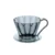 shumee Cafec Flower Oval Dripper 101 Prozorna črna skodelica 1-2